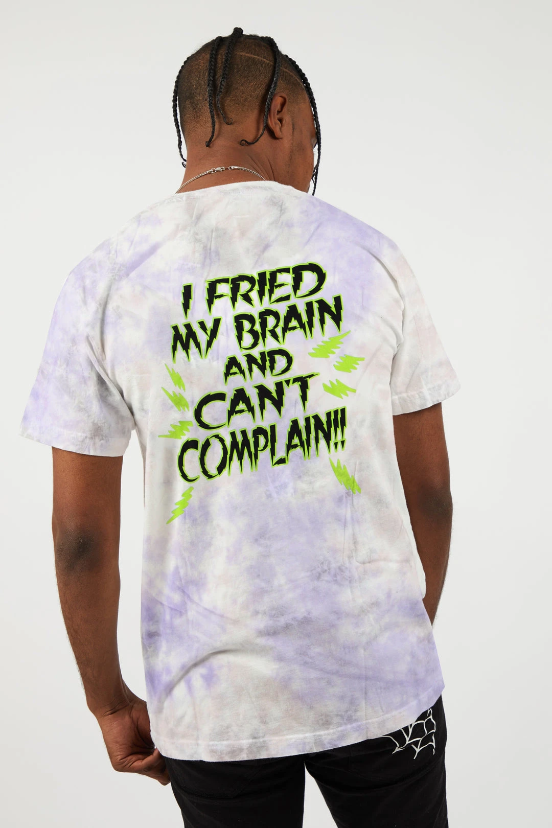 BROKEN PROMISES Shirts Fried Tie Dye Tee Lavender