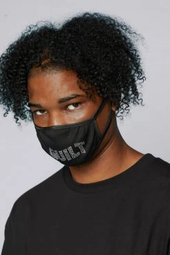 CASH Guilt Rhinestone Face Covering Sale