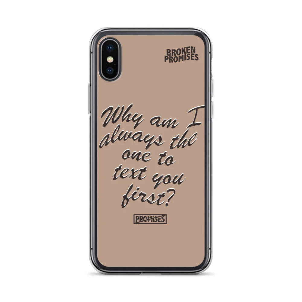 Broken Promises Co Text First IPhone Case Phone Cases