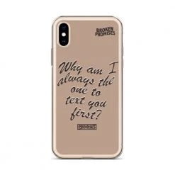 Broken Promises Co Text First IPhone Case Phone Cases
