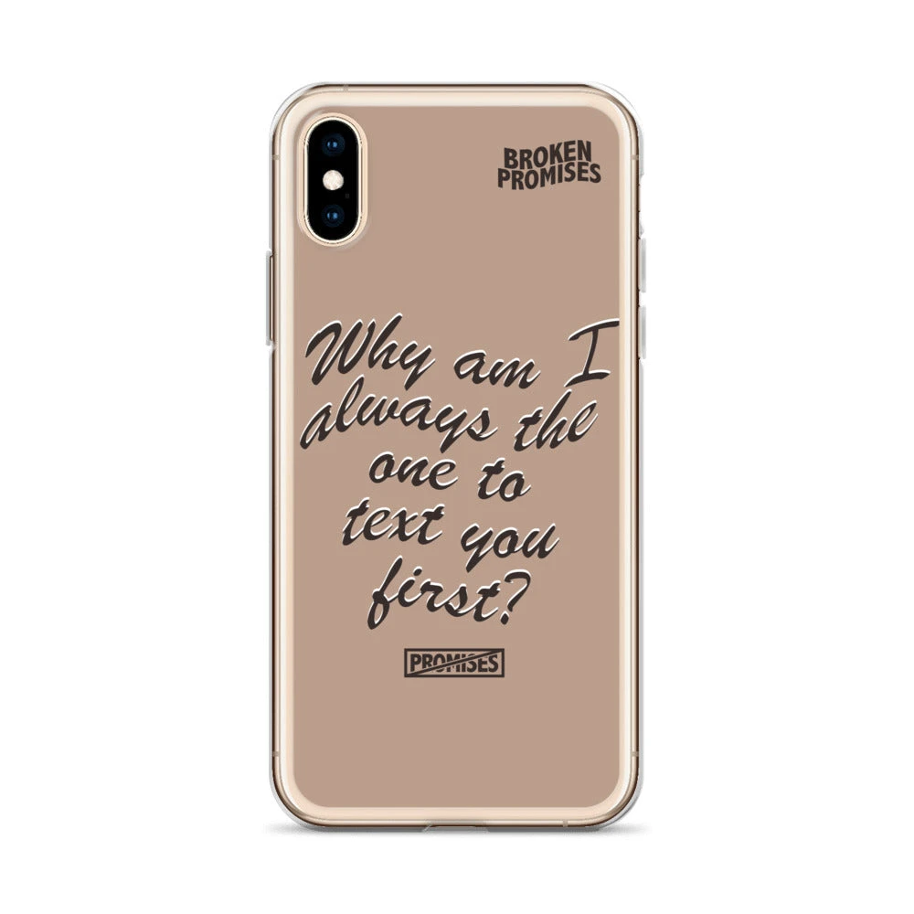 Broken Promises Co Text First IPhone Case Phone Cases
