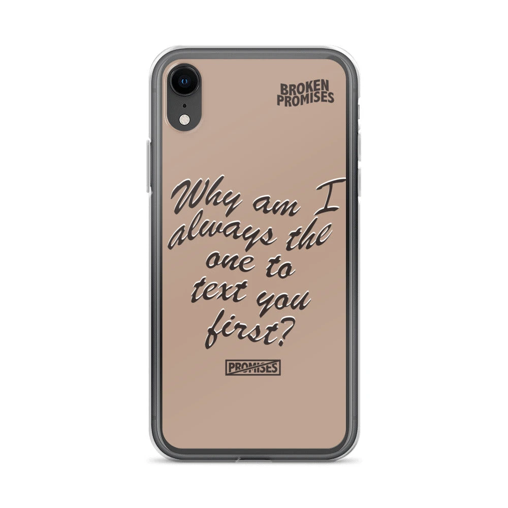 Broken Promises Co Text First IPhone Case Phone Cases