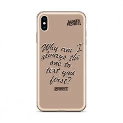 Broken Promises Co Text First IPhone Case Phone Cases