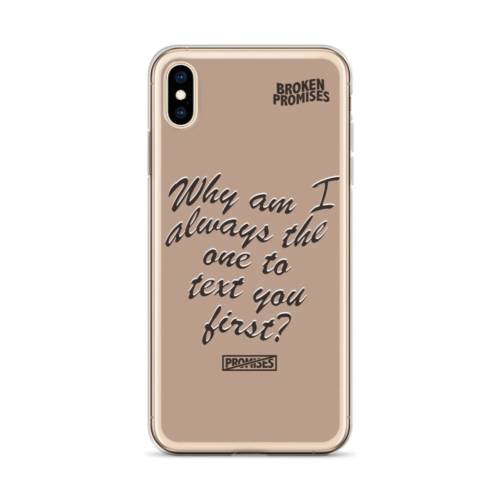 Broken Promises Co Text First IPhone Case Phone Cases