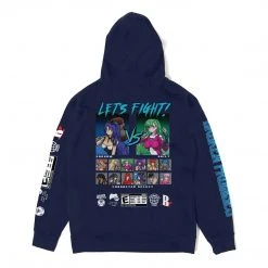 BROKEN PROMISES Let's Fight Hoodie Navy