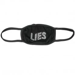 CASH Lies Rhinestone Face Covering
