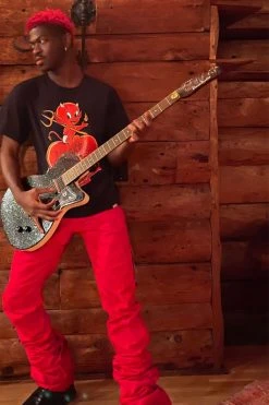 BROKEN PROMISES Burn Me SST Black - BP X Hot Stuff Shirts