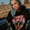 BROKEN PROMISES Hoodies BP X Hot Wheels Drive Me Crazy Hoodie Black