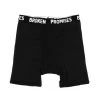 BROKEN PROMISES Black Cotton Boxer