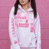 BROKEN PROMISES Don't Play Games Hoodie Pink Hoodies