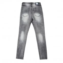CASH Stitch And Rip Denim - Smoke Grey Bottoms
